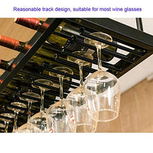 Rastrelliere per bicchieri da vino Portabicchieri in ferro battuto in ferro battuto industriale, regolabile in altezza, supporto per calice appeso, bar / ristorante / caffetteria per vino decoration r