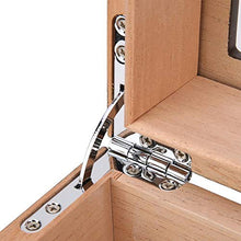 Custodia per humidor per sigari,custodia portatile per sigari in legno di cedro da viaggio portatile con umidificatore digitale,confezione per sigari per uomo e testimoni (nero,30 sigari)