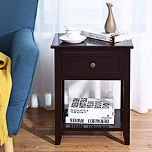 Giantex Comodino Fine Comodino immagazzinaggio del cassetto Room Decor ripiano più Basso Mobili for la casa di immagazzinaggio Governo di Legno