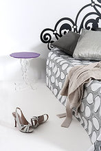 Iplex Design Arabesco Small Comodino/Tavolino in Plexiglass, Lavanda