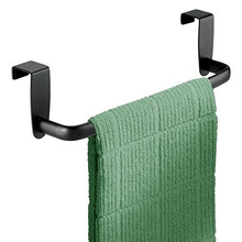 InterDesign Axis Portasciugamani da Armadietti, Metallo, Nero, 25x6.5x6.5 cm