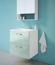 Randalsa Mobile Nexo 60 cm | Verde | 61 x 61 x 46 cm | Mobile con 2 cassetti + lavabo in Ceramica