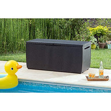 Deuba Keter Baule da Giardino Capri 123x53x58cm 305L Contenitore cassapanca Esterno terrazza Balcone