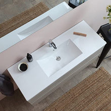 Kiamami Valentina MOBILE BAGNO SOSPESO CON LAVABO INTEGRATO E SPECCHIO 120 CM | BERLIN