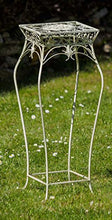 Fiori Sgabello Fiore Stare Fiore Stare Giardino Ferro Bianco cremae Stile Antico