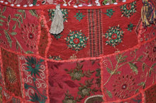 Rajasthali Indiana Traditional Home decorativo ottomano a mano e Patchwork piede sgabello Piano Cuscino, 46 x 33 cm