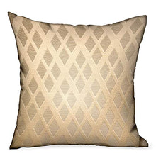 Plutus Diamond Cascade Brown Geometric Luxury Outdoor/Indoor Throw Pillow Double Sided 12" x 20"