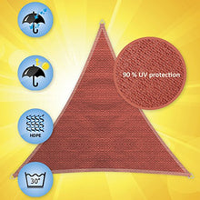 Windhager 10971 - Tenda a vela Patio triangolare da 3,6 m, terracotta