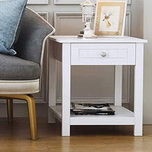 DGHJK Mobili per la casa, Comodino Bianco Comodino Comodino Camera da Letto Set Organizer in Legno Armadio con cassetti