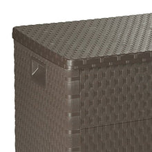 Tuduo - Contenitore da giardino, 420 l, marrone