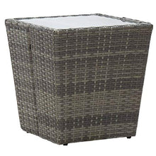 Tidyard 3 pz Set Bistrò in Rattan Protezione UV Comodi Cuscini Mobilia Esterna del Rattan con Cuscini 1Tavolino e 2 Poltrocine in Rattan per Giardino, Terrazza e Balcone