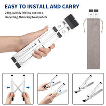 Supporto PC Portatile Pieghevole Omasi Supporto Portatile Supporto Notebook con 6 Livelli di Angoli Regolabili in Altezza, Alluminio Ventilato Porta PC per Tutti i Computer Portatili e Tablet