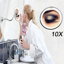Specchio Home 360 ° Rotazione 10X LED LED Lampada Flessibile Vanity Forte Ventosa