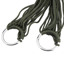 Geshiglobal - Amaca da campeggio da giardino, in nylon, da appendere a rete, colore: verde militare