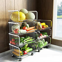 BLWX LY Carrello Multiuso da Cucina in Acciaio Inossidabile Rack Scaffale for Libri di Frutta a Grande capacità ， Elevata capacità di carico, Facile da installare (Size : 2 Tier)