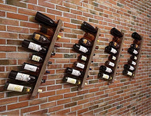 Classico Wine Rack Solid semplice legno Wallmounted e Moderna Grana del legno è chiaro, fermo e stabile, non deformati, durevole, e largamente usato.8 bottiglie di vino rosso e 8 Coppe può essere coll