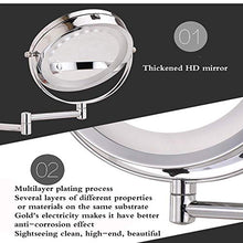Specchio per Il Trucco, 1X Specchio per Il Trucco Illuminato con ingrandimento, Specchio per toeletta Specchio per Il Trucco a LED Bianco a Due Lati da 7 Pollici con Luce Diurna LED Senza Ombre