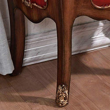 BJLWTQ Comodini in Legno massello Laterale gavoni Laterali armadi Dipinto a Mano Intagliato Tavolo Mini Camera da Fine Mediterranean Table Style Divano Fianco del Mobile d'angolo Comodino
