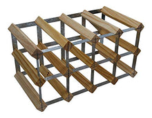 DS Wineware - Portabottiglie per 12 bottiglie 4 x 2 cm, completamente assemblato, in pino naturale certificato FSC