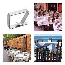 Camisin, clip per tovaglia in acciaio, antiscivolo, regolabile, per feste, picnic, 16 pezzi