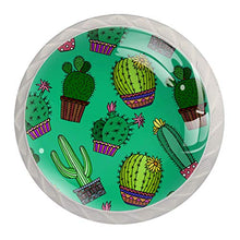 Maniglie per cassetti Manopole per cassetti Manopole rotonde Confezione da 4 per armadietto, cassetti, cassettiere, cassettiere ecc. Pianta Con Il Fiore