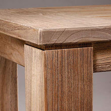 Gartentraum Sgabello da Giardino in Teak Riciclato Marrone - Stool Brun