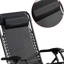 YQZ Sedia reclinabile per Esterni con Cuscino per Il Collo, Sedia da Giardino con Lettino Prendisole per Giardino in Giardino in Campeggio, Poltrona reclinabile Zero Gravity Lounge