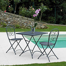 Tavolo bar e Giardino Quadrato 70 x 70 Centimetri Struttura Pieghevole