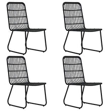 FAMIROSA Set da Pranzo da Giardino 5 pz in Polyrattan e Vetro-0250