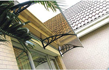 HHYK Front Back Patio Portico Outdoor Shade Sun Rain Cover Brown Durable, Multi-Size (Size : 80CM X 60CM)