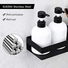 KES Mensole Doccia 2 Pezzi Mensole da Muro per Bagno Mensola da Bagno 30CM Montaggio a Parete Acciaio inossidabile SUS304 Opaco Nero, BSC205S30ADG-BK-P2