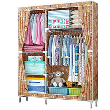 JFFFFWI Armadio Pieghevole Armadio Guardaroba 168 * 46 * 106cm Guardaroba Semplice Armadio Colore (Colore: B)
