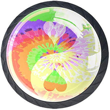 Pace in stile hippie Pomelli per Porta Set di 4 Pomelli per Mobili Manopole per Cassetti Cucina Armadio Vetro