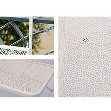 Elegante Semplicità Scaffale Scaffale Sospeso a Parete Scaffali Iron Art Pieghevole Semplice Mini Balcone Tavolo da Appendere Ringhiera in Metallo, 4 Colori, HJJ, bianca, 60x40x39cm