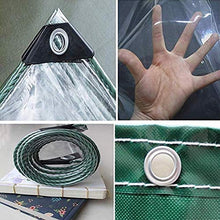 GDMING Telone Occhiellato Impermeabile Trasparente, Pieghevole PVC Baldacchini, A Prova di Strappo E A Prova di Vento (400gsm) per Coperture per Piante Tenda, Personalizzabile