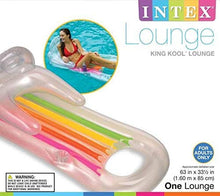 N\C Lettino da Piscina Gonfiabile Lounge con poggiatesta