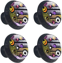 Cerchi Modelli Colorati Pomelli per Porta Set di 4 Pomelli per Mobili Manopole per Cassetti Cucina Armadio Vetro