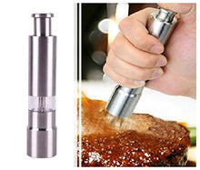 SaySure - Sauce Mill Grind Stick Stainless Steel Thumb Push Salt Pepper Grinder Spice