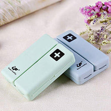 Gresunny 4pezzi portapillole organizzatore scatole per pillole plastica con 7scomparti e coperchio impermeabile viaggio portatili scatola medicinali per vitamine