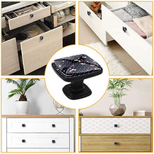 Polka dot blooming wildflowers Pomelli per Porta Set di 4 Pomelli per Mobili Manopole per Cassetti Cucina Armadio Vetro