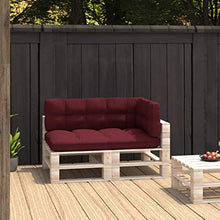 Buyounger Cuscini per Divano Pallet 3 pz Rosso Vino