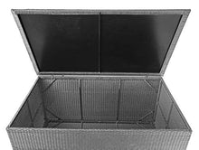 Mendler Baule Contenitore da Esterno HWC-D88 polyrattan ~ Basic 950l Grigio