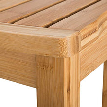 Sgabelli CJC Banco da Doccia con Ripiano Decorazioni per Bagno in bambù con Spa Panchina in Legno per Interno All'aperto Poggiapiedi (Color : Bamboo)