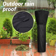 N / A Impermeabili radiatori Copertura 240x92x48 cm, Robusto mobili da Giardino Esterno Impermeabile Rotondo di Protezione (Nero),Nero