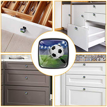 campo da calcio Pomelli per Porta Set di 4 Pomelli per Mobili Manopole per Cassetti Cucina Armadio Vetro