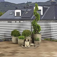 Windhager – Telone per Balcone Sylt, 0,9 x 5 m, Colore: Grigio/, Bianco, Multicolore