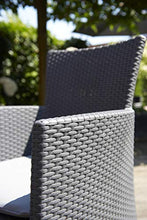 Keter Iowa Balcony Set, Set Mobili da Esterno 2 Poltrone e Tavolino Contenitore Grafite