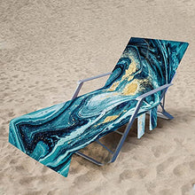 Sdfsa - Coprisedia da spiaggia per chaise longue con tasche laterali per piscina, sdraio, prendisole, vacanza