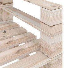 FAMIROSA Divano Angolare da Giardino su Pallet Legno di Pino Impregnato