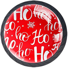 Hohoho Pattern Santa Claus Laugh Pomelli per Porta Set di 4 Pomelli per Mobili Manopole per Cassetti Cucina Armadio Vetro